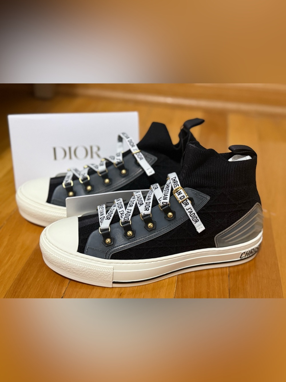 Dior D-Connect High-Top Sneaker Sneakers Black & White